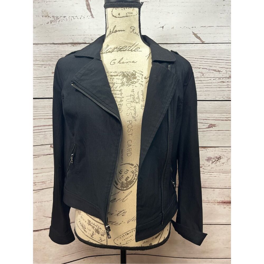 Apt 9 small black side‎ zip up jacket